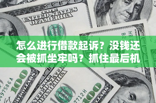北京怎么进行借款起诉？没钱还会被抓坐牢吗？抓住最后机会！