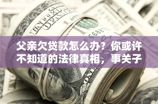 北京父亲欠贷款怎么办？你或许不知道的法律真相，事关子女未来