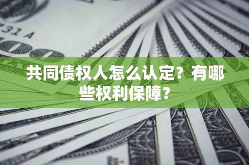 北京共同债权人怎么认定？有哪些权利保障？