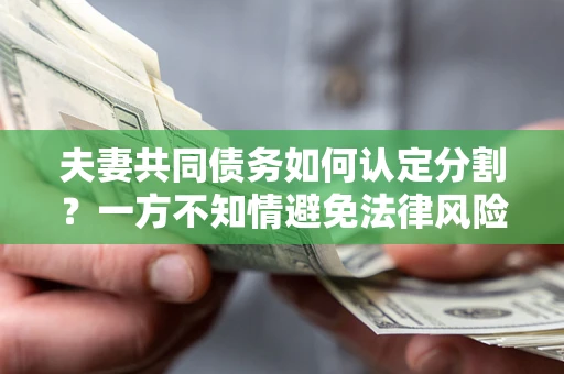 北京夫妻共同债务如何认定分割？一方不知情避免法律风险必看！